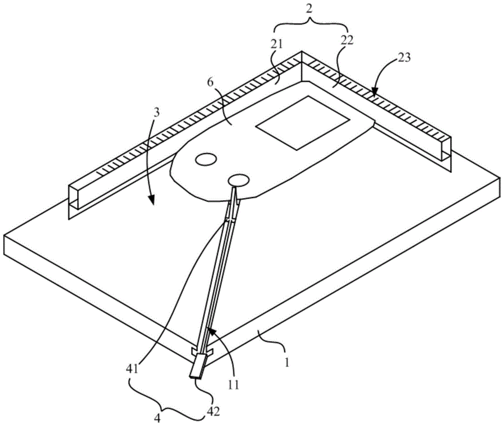 玻璃面板定位夹具及其装置的制作方法