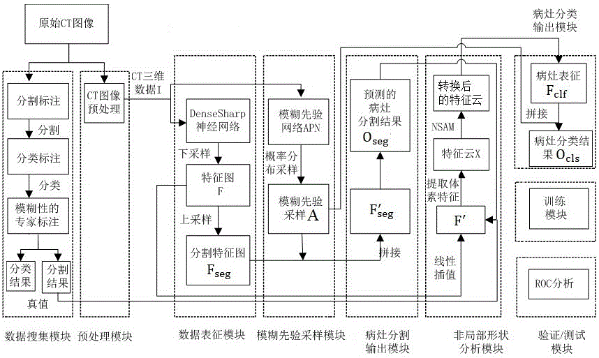 一种基于深度学习与概率影像组学的病灶分类系统的制作方法