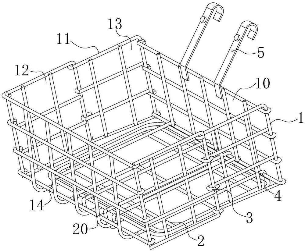 一种可折叠式自行车篮的制作方法