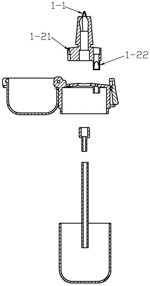 一种接插式防回流吸管及容器的制作方法