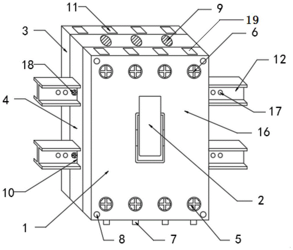 一种一进两出双面操作低压塑壳断路器的制作方法