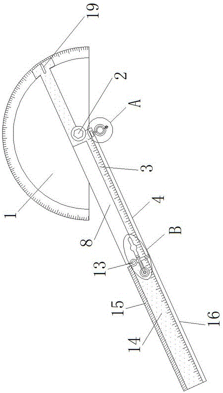 一种建筑设计用的绘图测量尺的制作方法