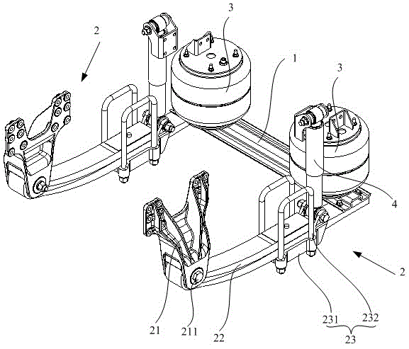 一体式空气悬架及货车的制作方法