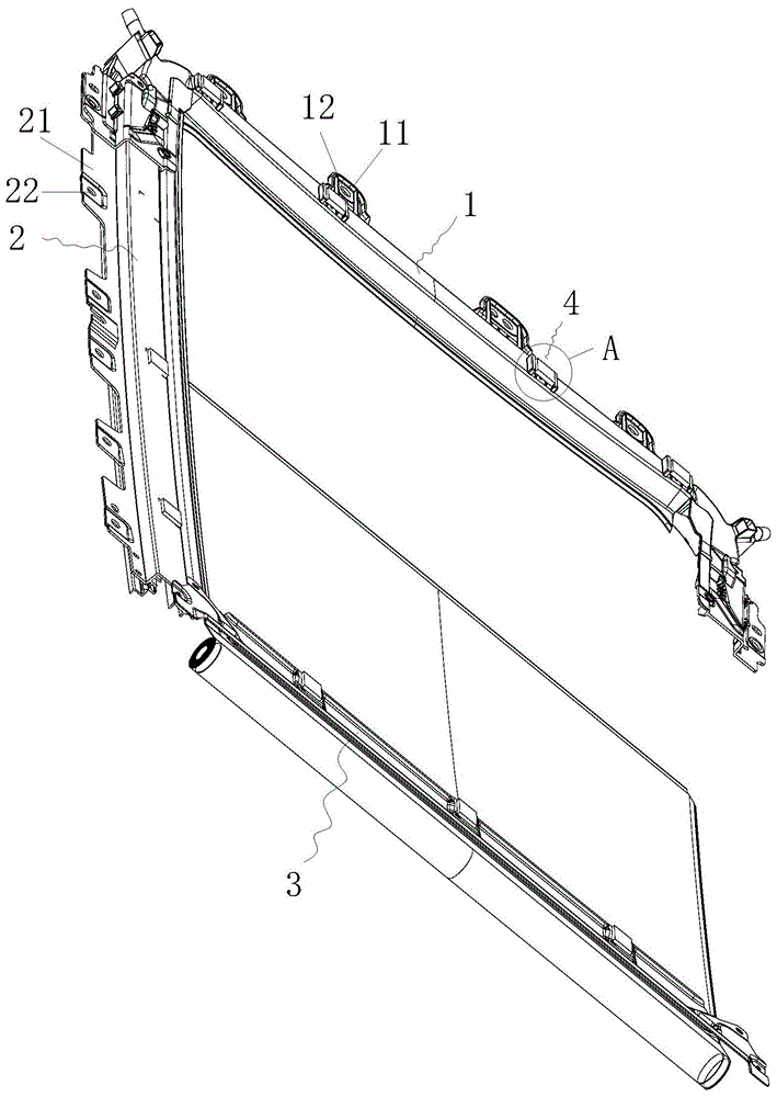 一种汽车天窗顶棚卡扣式结构的制作方法