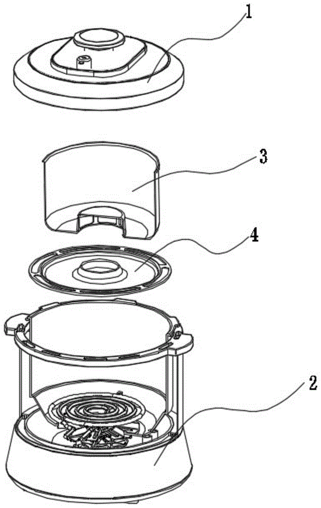 一种采用倒置结构的空气炸锅的制作方法