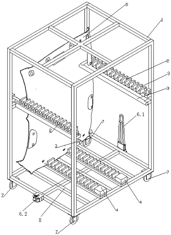 一种周转架的制作方法