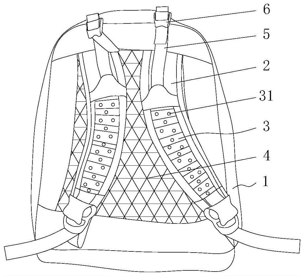 一种防滑透气背包的制作方法