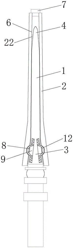 纱锭与纱管的配合结构的制作方法