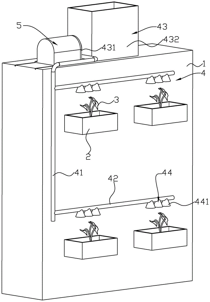 一种墙体绿化的垂直绿化系统的制作方法