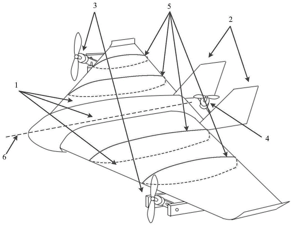 一种飞翼内充氦气的旋翼推进飞行器的制作方法