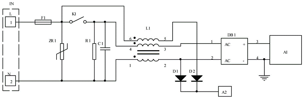 一种应用于电磁炉变频器的EMC电源电路的制作方法