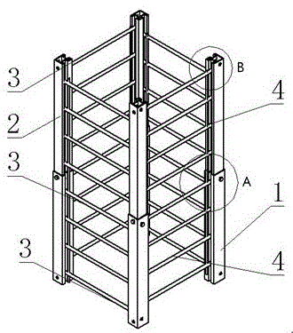 一种安全方便的井字形爬梯装置的制作方法