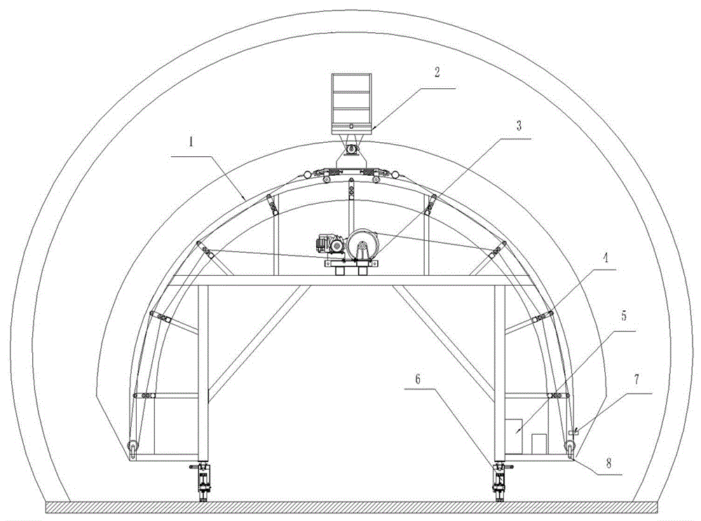 一种铁路隧道二衬施工用作业机的制作方法