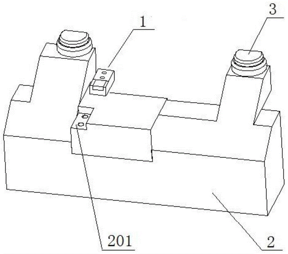 一种带有可快换定位块的发动机缸体机加工传送夹具的制作方法