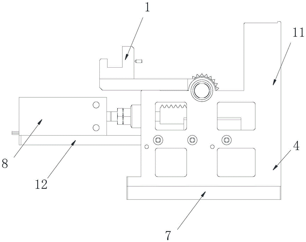 连接器装配测试机用单直线气缸旋转机构的制作方法