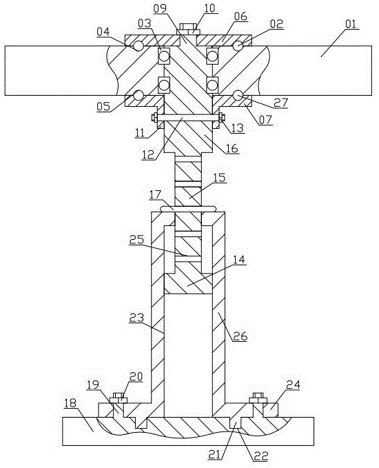 一种油田采油工具台的制作方法