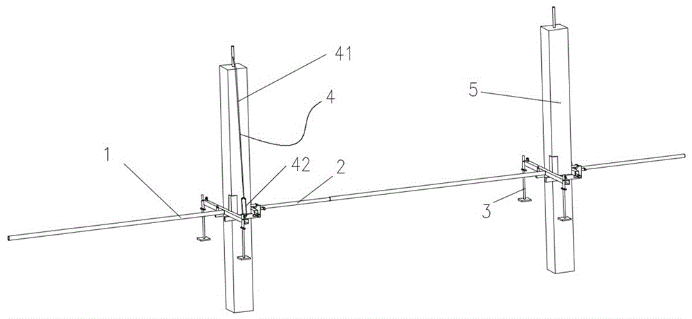 一种悬空立柱安装辅助装置及其施工方法与流程