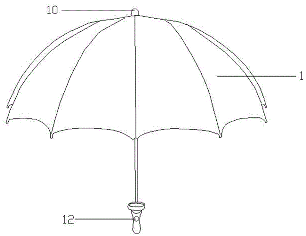一种带有发光伞面的雨伞的制作方法