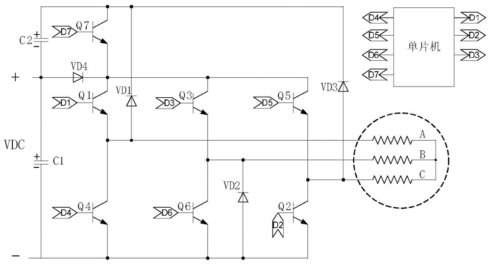 永磁同步电机二极管续流消除剩磁装置及使用方法与流程