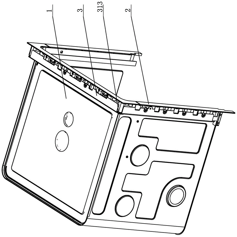 一种洗碗机内胆与前框的固定结构的制作方法