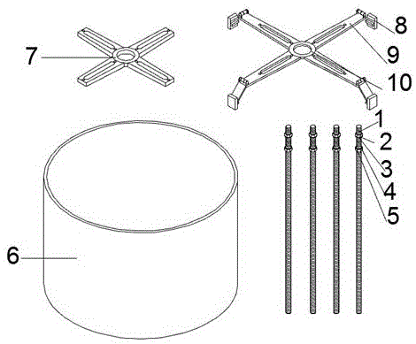 一种圆柱型立柱辅助浇筑装置的制作方法
