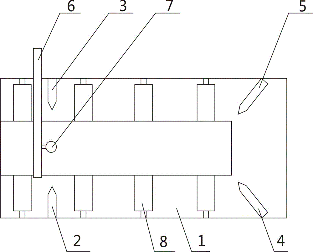 一种用于方形槽钢加工系统的冲R角装置的制作方法