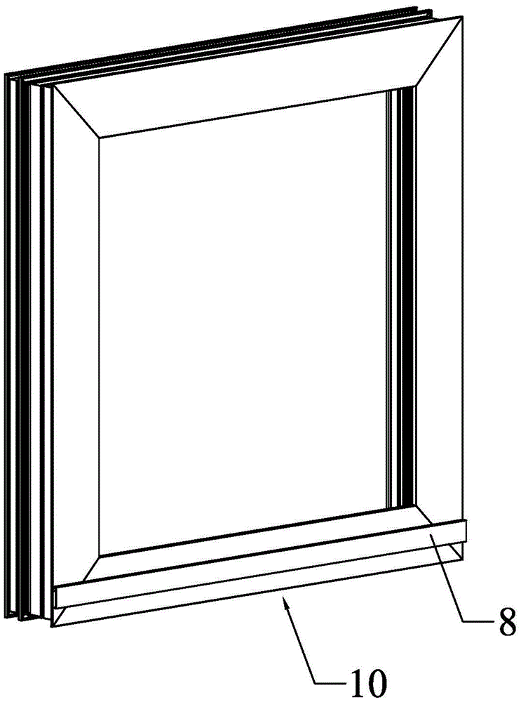 一种内置防风结构的门窗排水系统及窗框结构的制作方法