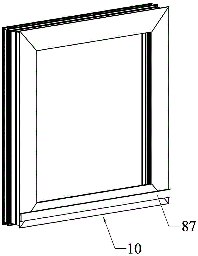 一体式防风结构以及窗框结构的制作方法