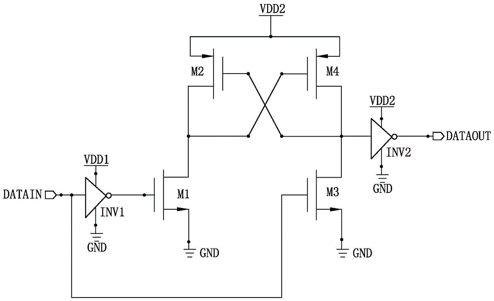 具有掉电锁存功能的电平转换电路的制作方法