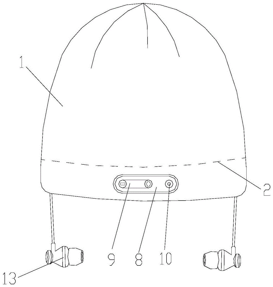 一种具有蓝牙耳机的运动帽的制作方法