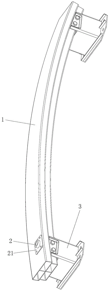 一种汽车拖车钩连接结构及汽车的制作方法