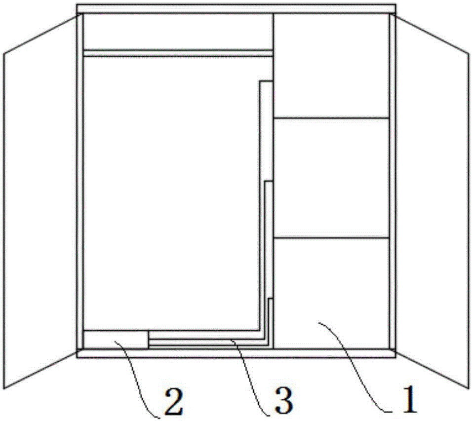 一种用于防潮和风干的家用衣柜的制作方法