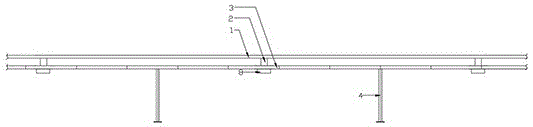 一种皮带输送机的高架导轨安装结构的制作方法
