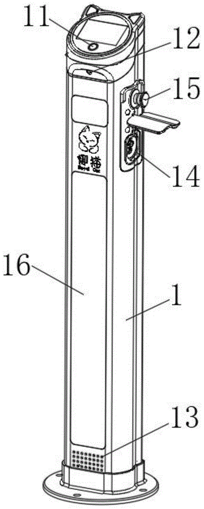 具有除霾功能的路边停车充电收费桩的制作方法