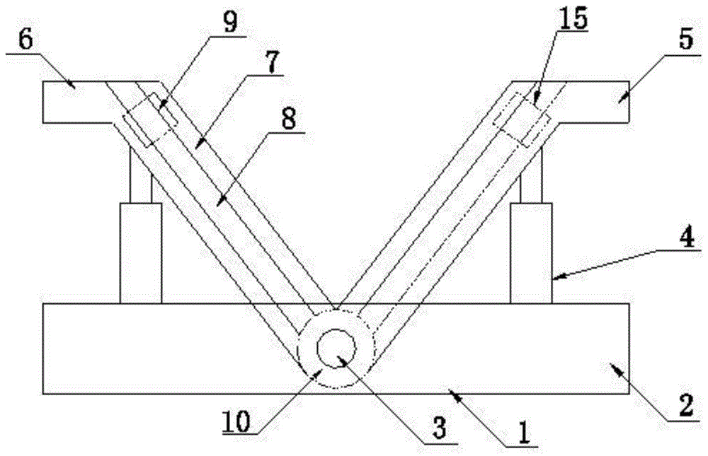 一种可调节张合角度的激光管支架V型块的制作方法