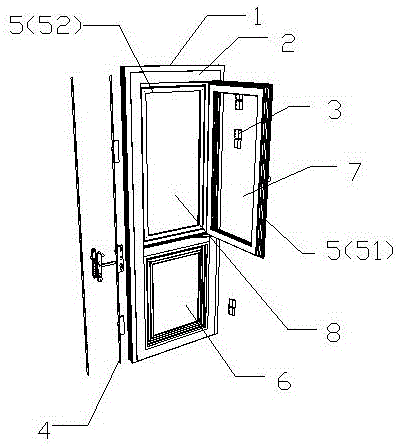 一种多功能系统平开门的制作方法