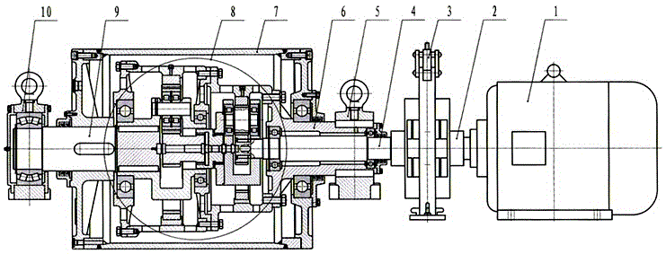 油田抽油机专用外转子减速电动滚筒的制作方法