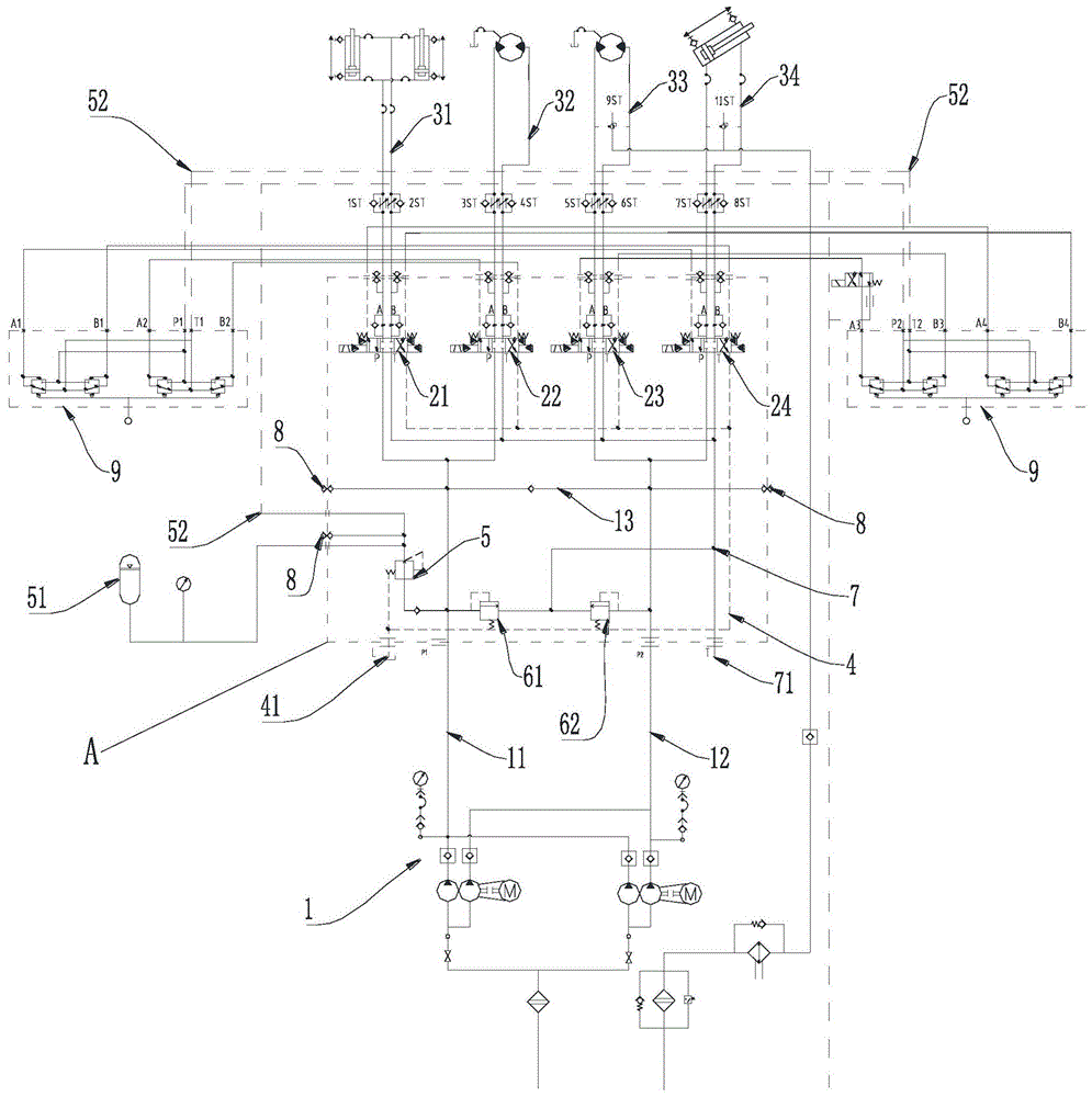 扒渣机液压控制系统的制作方法