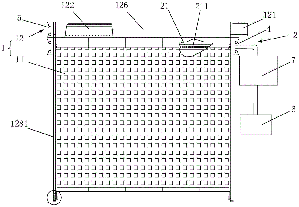 冷风机防尘装置及设置其的冷风机的制作方法