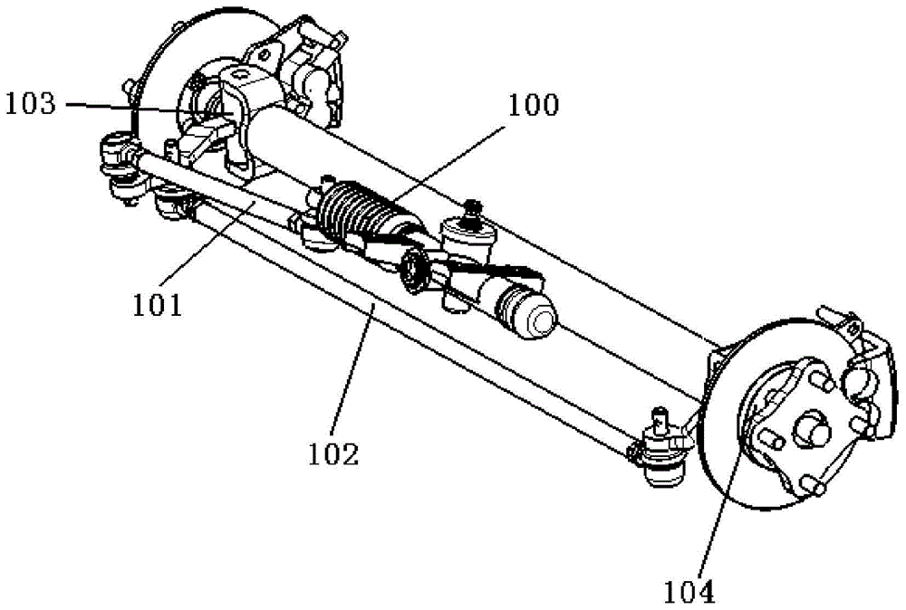 四轮车整体桥悬架转向结构的制作方法