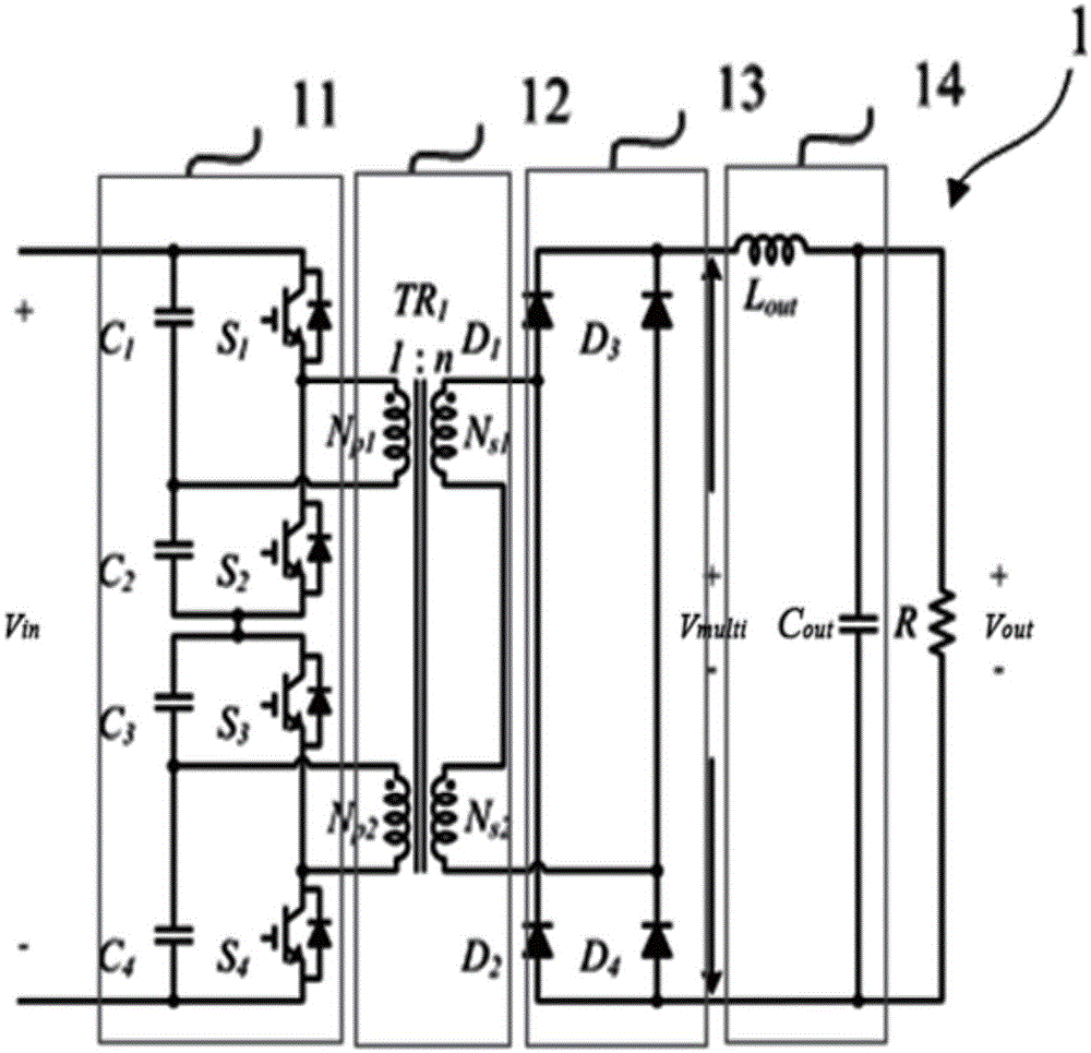 简化单向隔离式多阶直流-直流电能转换装置及其方法与流程