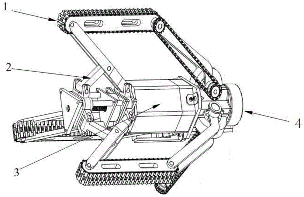 一种用于城市管道清淤机械人的履带式驱动机构的制作方法