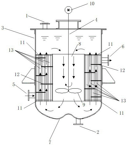 一种带内置式换热器的搅拌槽的制作方法