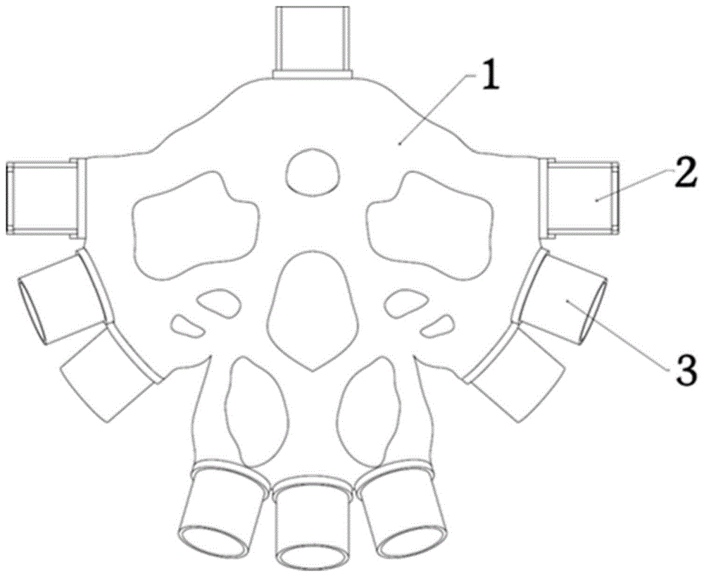 3D打印多通接头的制作方法