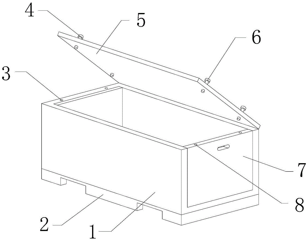 一种用于对散件物品包装空运的空运箱的制作方法