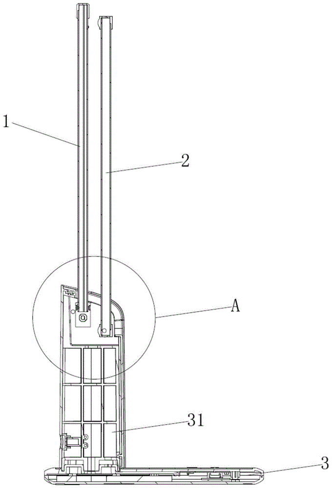 一种台灯底座的双轴连接结构及台灯的制作方法