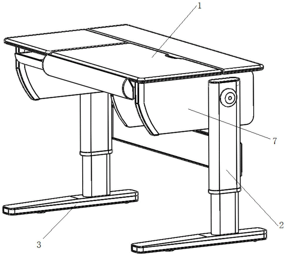 一种预防驼背、近视的可升降学生书桌的制作方法