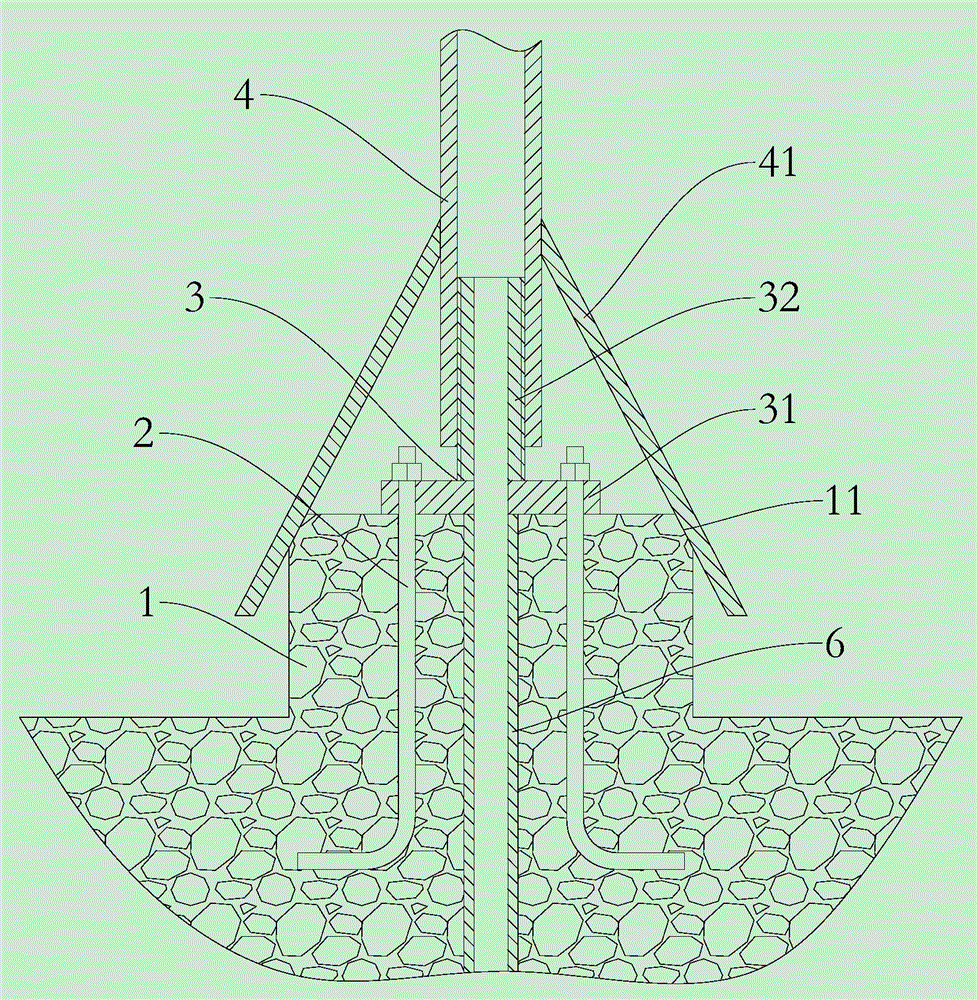 一种路灯底座的制作方法