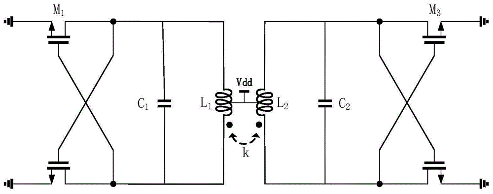 一种带有耦合分立振荡器的注入锁定分频器电路结构的制作方法