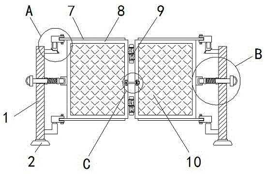 一种建筑施工电梯井护栏的制作方法